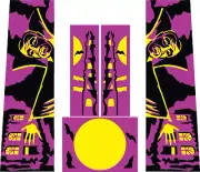 Stern Dracula Pinball Machine CABINET Decal Set