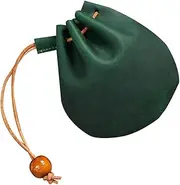 [LIFKOME] Leather Storage Bag Coin Pouch Change Holder Sleek Design for Women Men