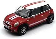 1:76 for Mini Red&White Alloy Simulation Model Car
