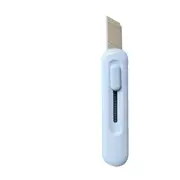 8pc Simple Utility Knife Pure Color Type Mini Cute Cutter Knife Office Supplies Kawaii Foldable Sissors Art Craft Supplies