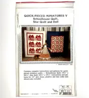 Quilted Cottage pattern Schoolhouse, Star Quilt and Doll Susan Bartlett