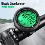 Bicycle Wired Speedometer, Round Bike Computer w/ Backlight &Waterproof Odometer