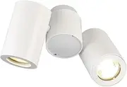 SLV Enola_B LED Spotlight Rotatable and Swivelling Dimmable Wall and Ceiling Light for Indoor Lighting LED Spotlight, Ceiling Spotlight, Ceiling Lamps, Wall Lamp, 2-Bulb, GU10