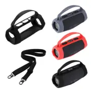 For JBL Charge 5 Wi-Fi Wireless Speaker Portable Silicone Shoulder Cover Black