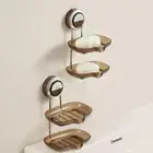 Wall Mounted Soap Holder Suction Cup Roll Paper Dispenser Towel Rack Kitchen