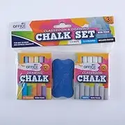 Chalk Set with Duster (Pack of 3)