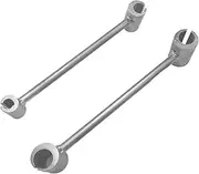 Door Hinge Adjustment Tool, Premium Heavy Duty Adjustable Wrench, 2Pcs Hinge Adjusting Wrench Dual Headed Variable Door Repair Spanner for 14‑25mm Hinge Gaps