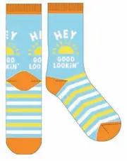 Frankly Funny Novelty Socks One Size Fits Most - Hey Good Lookin, EJF E10998