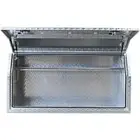 ALUMINIUM CHECKERPLATE TOOL BOX UTE TRAILER STORAGE -FULL SIDE OPEN 1.45M /1.7M@