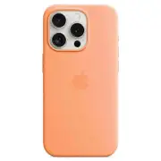 For iPhone 15 Pro Max Case Silicone Magnetic Phone Cover Compatible with MagSafe-Orange