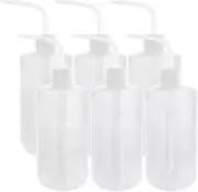 6 Pcs Plastic Safety Wash Bottle Lab-Squeeze-Bottle 500ml LDPE Squirt Bottle NEW