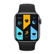 1.75 Inch Full Screen Ip67 Waterproof Smartwatch With Sleep Heart Rate & Bt Call Black Smart Watches