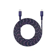 Microdia ExeCable Tweed PD60W USB-C to 8-Pin Cable 1.3m (Navy)