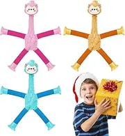 Fidget Tubes for Kids, Telescopic Suction Alpaca for Children, Colorful Telescopic Suction Cup Alpaca Fidget Toys for Boy Girl for Fine Motor Skills