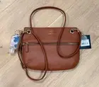 Nanette Lepore Loris Crossbody Bag Whiskey Vegan Leather Handbag NWT