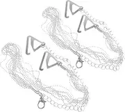 [JEWEDECO] Halter Neck Bra Beaded Straps Bra Strap Holder for Women for Dresses Beach Suit Chains
