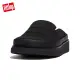 【FitFlop】GEN-FF WATER-RESISTANT FABRIC/LEATHER MULES防水造型木屐鞋/穆勒鞋-女(黑色)
