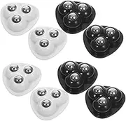 8Pcs Self Adhesive Mini Swivel Caster Wheels Rotating Trolley Wheels for Furniture Storage Boxes and Trash Cans Design with Quiet Movement