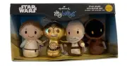 Star Wars Itty Bittys Hallmark Collector Set Luke C-3PO Jawa Obi-Wan Plush New
