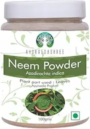 AYURVEDASHREE Neem Leaf Powder 100 Gm Azadirachta Indica Wild Crafted Neem Leaf Powder Very Bitter Neem Supplement For Skin Hair And Detox Non Gmo Gluten Free Vegan