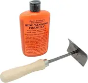 Knoblochs Deer Hunter's & Trapper's Hide & Fur Tanning Formula and Fleshing Tool Set (1)