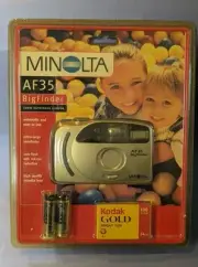 Minolta AF 35 Big Finder Point & Shoot 35mm Compact Film Vintage Camera SEALED