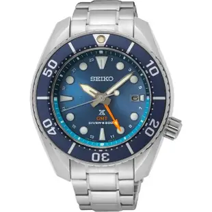 【SEIKO 精工】Prospex Sumo GMT太陽能潛水石英錶 SK038 -藍/45mm(SFK001J1/5K65-0AA0B)