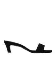 55mm moire-effect mules 40 Black