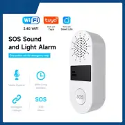 WiFi Smart SOS Button Wireless 130dB Sound Light Alarm APP Remote Control Device