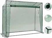 Walk-in Greenhouse 200x80x173 cm - Portable Outdoor Mini Green House with Durable Steel Frame | UV-Protected Polyethylene Cover | Garden Plant Shelter with Zipper Door for Easy Access & Ventilation