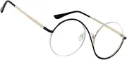 UV Protection Eyeglass | Stylish Women UV Protection Retro Glasses,Stylish Chic Round Frame Eyeglass for Driving, Fishing, Hiking, Walking, Climbing