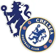 Desert Cactus Chelsea FC Sticker Decal Vinyl London Blue Lions Football Soccer Laptop Water Bottle Car Scrapbook (4 Inch A)