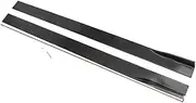 6pcs 2m/2.2m Universal Car Side Skirts Extensions Splitters Apron Lip Compatible for BMW Benz Audi Carbon Look/Black Exterior Part(2.2m Black)