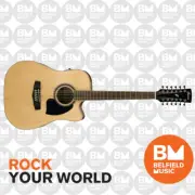 Ibanez PF1512ECE Acoustic Guitar 12-String Natural High Gloss Pickup Cutaway