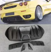 Real Carbon Fiber Fits 2004-2009 Ferrari F430 Rear Diffuser Bumper Lips Replace (for: Ferrari)