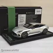 Aston Martin DB12 CoupeLightning Silver MOTORHELIX 1/18 #MH027LS