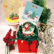 Christmas Snow Globe Gift Box with Christmas Card