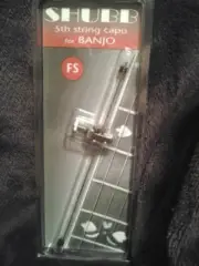 Shubb FS 5th String Banjo Capo, Made in USA Nickel Plated New In Box