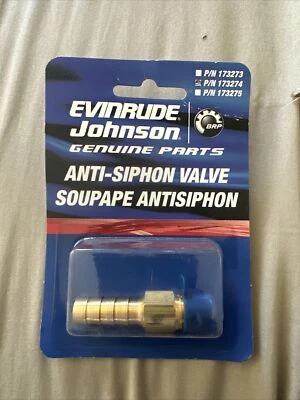 3/8 Hose Barb Brass Fuel Line Anti Siphon Valve 1/4 NPT for Boat Gas Tank OMC