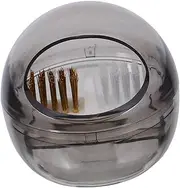 PartyKindom Nail Drill Bits Cleaner Brush Case With Clear Covers Detail Wire Cleaning Brush For Efficient Nail Tool Maintenance Ideal For Salon And Home Use