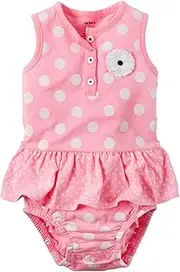 [Carter's] Carters Baby Girls Polka Dot Sunsuit 24 Months Pink