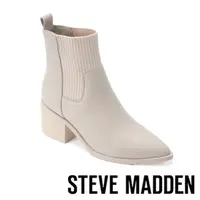 在飛比找momo購物網優惠-【STEVE MADDEN】WINTER 拼接皮質尖頭短靴(