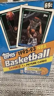 1992-93 Topps Series 1 Factory Sealed Basketball Card Box *36 Sealed Packs
