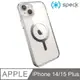 Speck iPhone 14 Plus (6.7吋) Presidio Perfect-Clear MagSafe 銀色磁吸透明防摔殼
