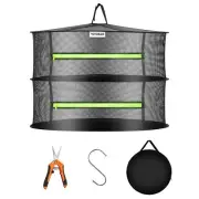 VIVOSUN 2 Layer Herb Mesh Drying Rack Hanging Dryer Net Dehydrating Collapsible