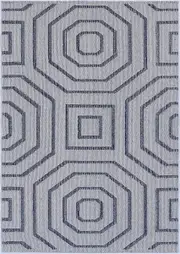 Marique Hale Charcoal Geometric Flatweave Rug