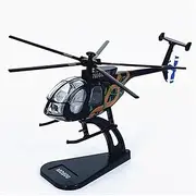 Pre-Build Replica 1:100 for Scale MD500 Helicopter Alloy Diecast Metal Aircraft Model Display Commemorative Collection Gift Toy Airplane