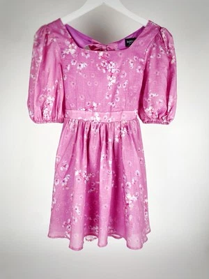 Bardot Junior Girls Matilda Mini Floral Dress Pink Spring Preppy Easter Sz 12