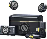 Hollyland Lark M2 Combo Wireless Lavalier Mic USB-C Lightning Camera 300m Range