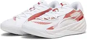 All-PRO Nitro Team 379081 Basketball Shoes, 25 Spring Summer Color Puma White/for All Time Red (04), 27.5 cm